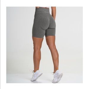 SOLD - Nvgtn khaki biker shorts